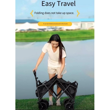 Портативная походная складная тележка для кемпинга 70 х 46 х 47 см-5