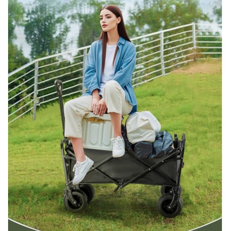 Портативная походная складная тележка для кемпинга 83,5 х 50 х 55 см-5