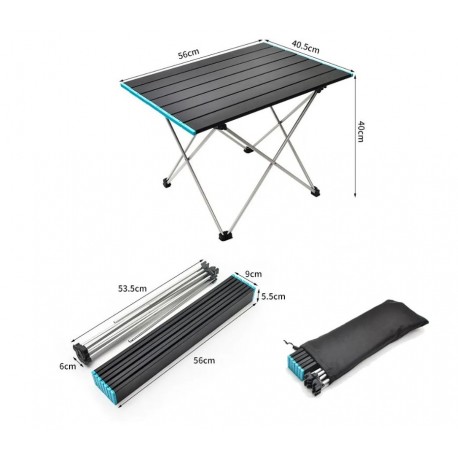 Стол туристический кемпинговый складной для отдыха 68 х 46 х 40,5 см-3
