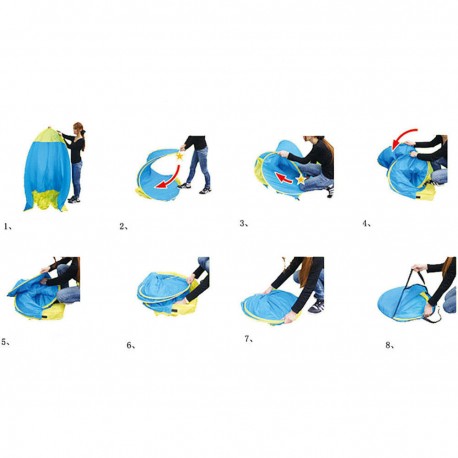 Палатка пляжная автоматическая 200 х 165 х 130 см  оптом-6