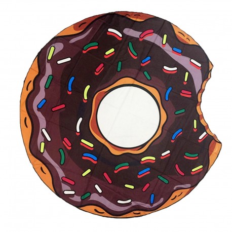 Пляжное покрывало Beach Towel Пончик шоколадный  оптом-1