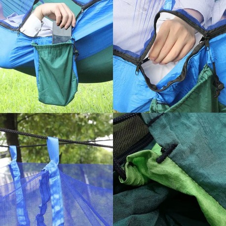 Подвесной Гамак нейлон,140х260 см, с москитной сеткой на 2 человека  оптом-5