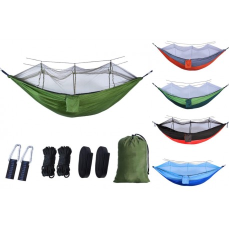 Подвесной Гамак нейлон,140х260 см, с москитной сеткой на 2 человека  оптом-2