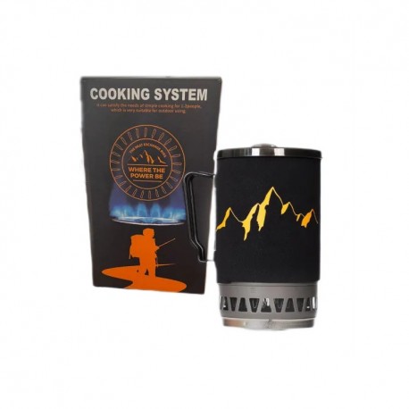 Газовая лампа для путешествий и туризма 1300Вт, 1,4 л с котелком оптом