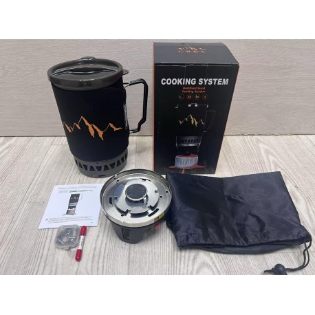 Газовая лампа для путешествий и туризма 1300Вт, 1,4 л с котелком оптом-2