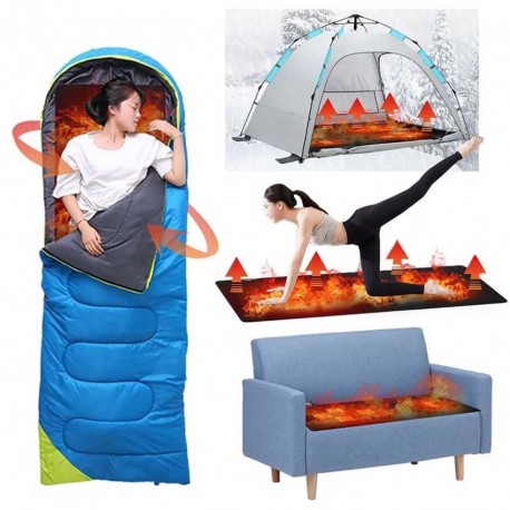 Туристический всесезонный напольный коврик с USB подогревом  оптом-5