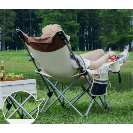 Складное кресло для кемпинга с подставкой для ног 156 х 54 х 89.5 см  оптом-4