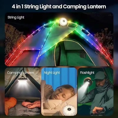 Светодиодная лента MULTI-FUNCTION CAMPING LAMP XTE LED+ SMD для кемпинга цветная оптом-5