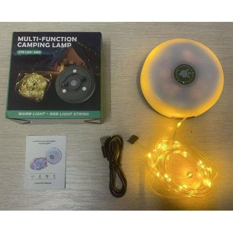 Светодиодная лента MULTI-FUNCTION CAMPING LAMP Xteleo-SMD 4 в 1 для кемпинга желтая оптом-2