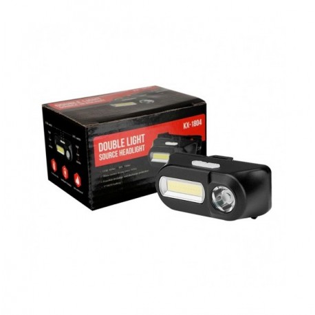 Налобный аккумуляторный фонарь Double Light Source Headlight KX-1804  оптом-1