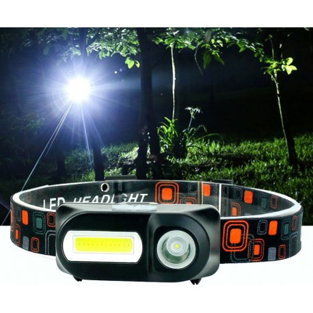 Налобный аккумуляторный фонарь Double Light Source Headlight KX-1804  оптом-4