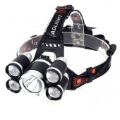 Налобный фонарь High power Headlamp 5*Cree T6 