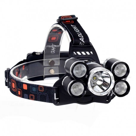Налобный фонарь High power Headlamp 5*Cree T6  оптом-4