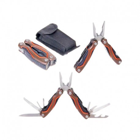 Мультитул ТУНДРА с плоскогубцами 13 в 1, в чехле оптом-1