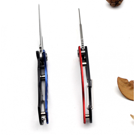 Нож-карабин нержавеющей стали с открывалкой 12 см  оптом-5