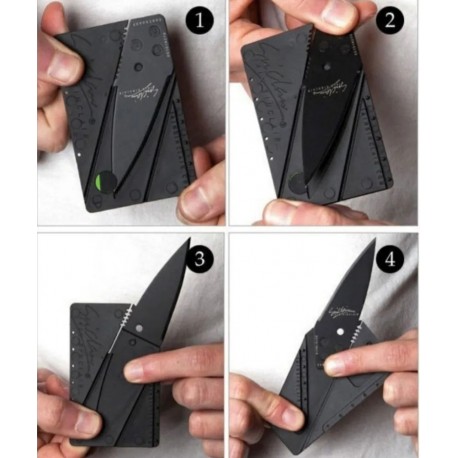 Нож-кредитка карманный складной из нержавеющей стали, длина 15 см  оптом-3