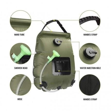 Переносной походный душ для кемпинга 20 л  оптом-3