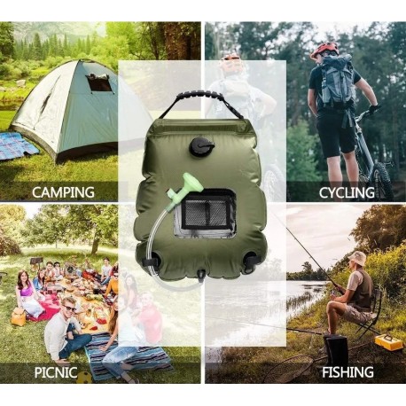 Переносной походный душ для кемпинга 20 л  оптом-5