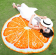 Пляжное покрывало Beach Towel Апельсин  оптом