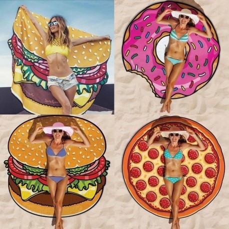 Пляжное покрывало Beach Towel Пончик  оптом-5