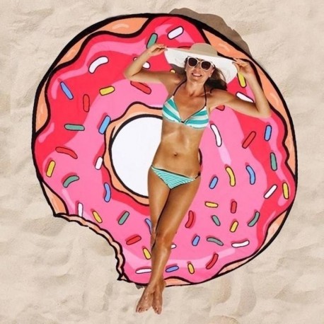 Пляжное покрывало Beach Towel Пончик  оптом-3