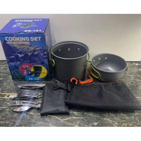Набор туристической посуды для отдыха на открытом воздухе DS-101-4