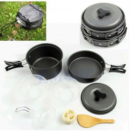 Туристический набор многофункциональной посуды для кемпинга COOKING SET OUTOF-DOORS DS-300  оптом-7