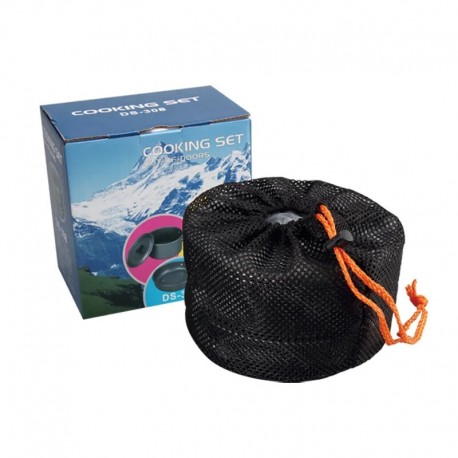 Туристический набор многофункциональной посуды для кемпинга COOKING SET OUTOF-DOORS DS-300  оптом-1
