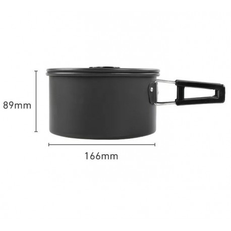 Туристический набор многофункциональной посуды для кемпинга COOKING SET OUTOF-DOORS DS-300  оптом-2