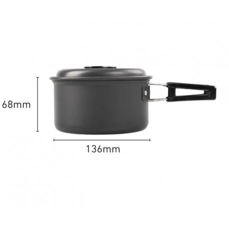 Туристический набор многофункциональной посуды для кемпинга COOKING SET OUTOF-DOORS DS-300  оптом-3