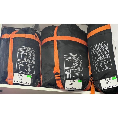 Туристический, водонепроницаемый спальный мешок с подогревом 210 х 75 см, (1,8 кг)  оптом-7