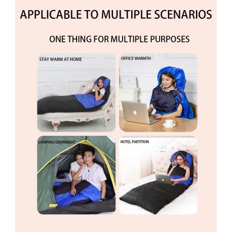 Туристический, водонепроницаемый спальный мешок с подогревом 210 х 75 см, (1,8 кг)  оптом-6