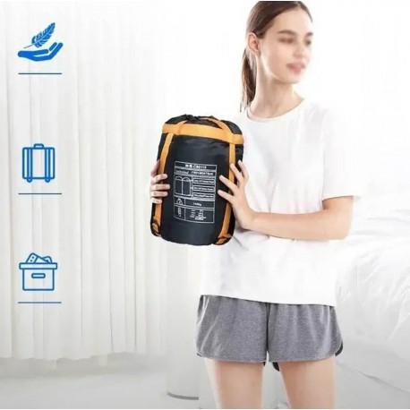 Туристический, водонепроницаемый спальный мешок с подогревом 220 х 85 см, (2,5 кг)  оптом-5