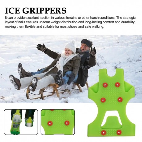Противоскользящие накладки на обувь ( ледоступы ) Ice Grippers 2 шт  оптом-4