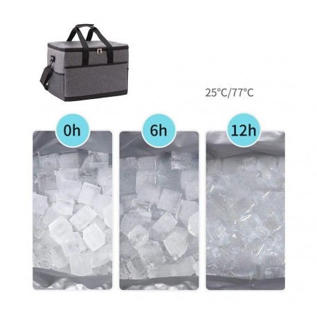 Переносная Сумка холодильник  для отдыха 38 х 30 х 24 см-3