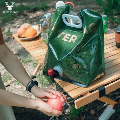 Портативная уличная складная сумка-рукомойник для туризма и дачи 7,9 л-6