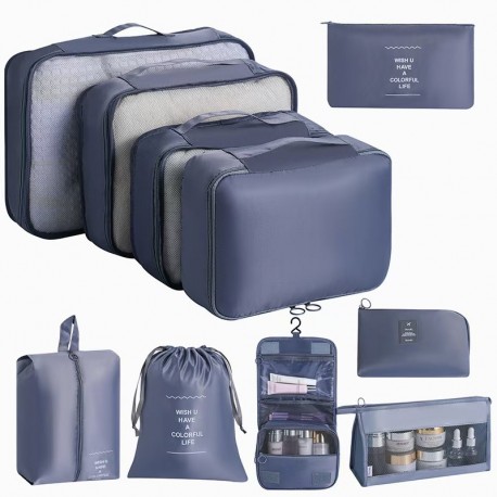 Набор органайзеров для чемодана, путешествий комплект 10 штук-5