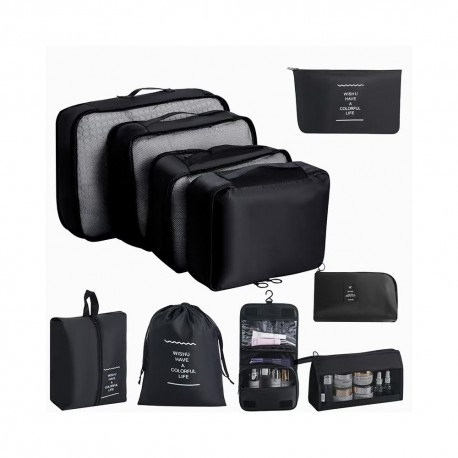 Набор органайзеров для чемодана, путешествий комплект 10 штук