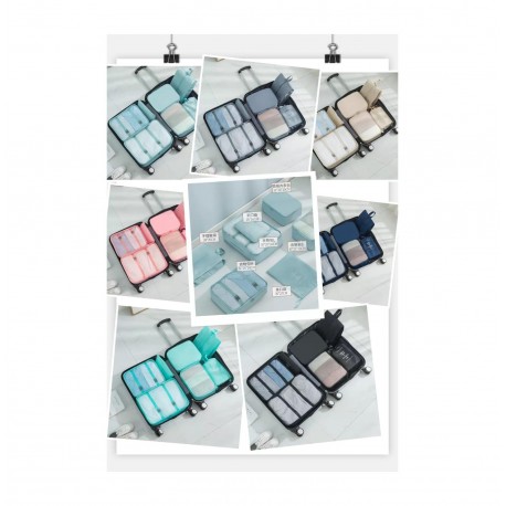 Набор органайзеров для чемодана, путешествий комплект 7 штук  оптом-6