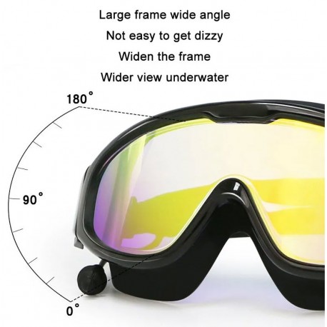 Очки-полумаска для плавания с берушами  оптом-2