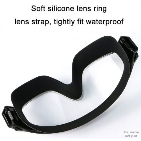 Очки-полумаска для плавания с берушами  оптом-3