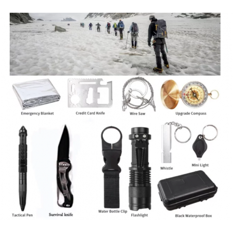 Универсальный набор для выживания 11 в 1  оптом-8