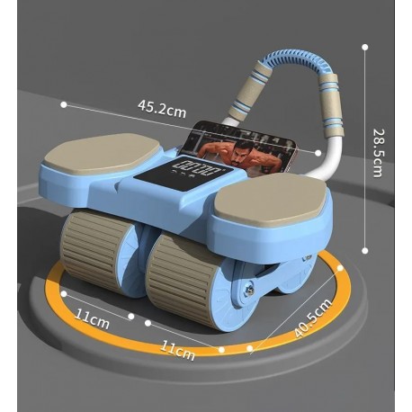 Четырехколесный тренажер для пресса, с автоматическим возвратом-2