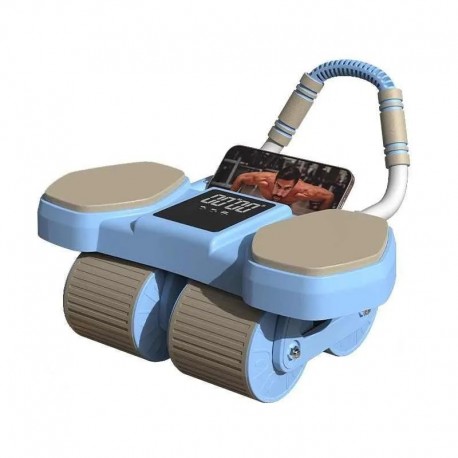 Четырехколесный тренажер для пресса, с автоматическим возвратом