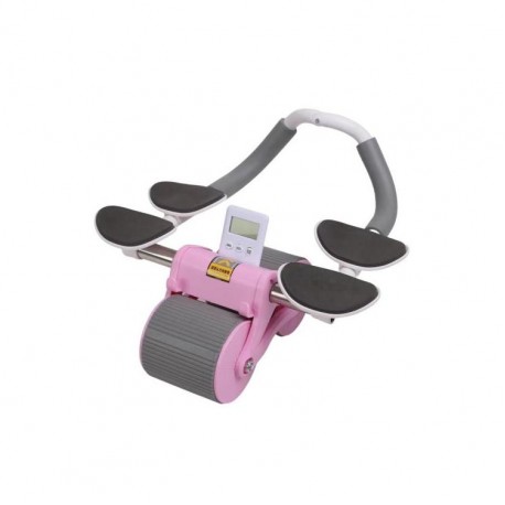 Двухколесный тренажер-ролик для пресса с возвратным механизмом и таймером  оптом-1