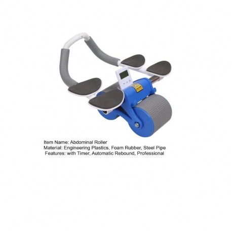 Двухколесный тренажер-ролик для пресса с возвратным механизмом и таймером  оптом-6