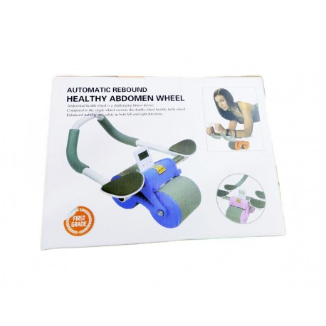 Двухколесный тренажер-ролик для пресса с возвратным механизмом и таймером  оптом-8