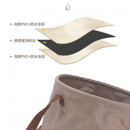 Складное ведро для рыбалки 10 л-2