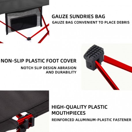 Складной туристический стол для отдыха и рыбалки 57 х 42 х 38 см-3