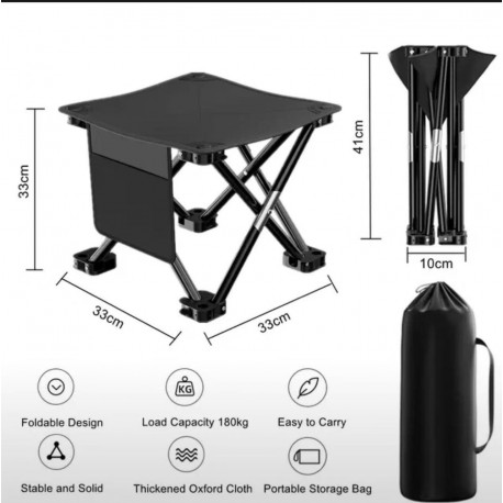 Стул складной туристический для кемпинга 33 х 33 х 41 см-3